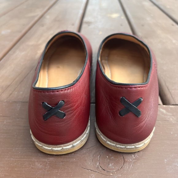 Charix Burgundy Women's Loafers - Picture 7 of 16